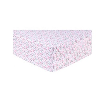 Printed 100% Cotton Fitted Crib Sheet, Feature : Waterproof