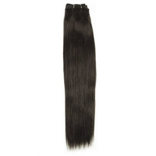 Black Machine Weft Hair, Material : Human Hair, Synthetic