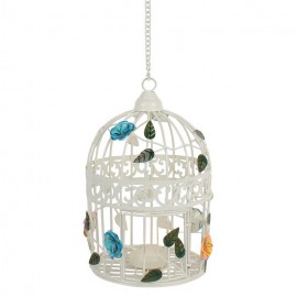 Hanging Chain Bird Cage T-Light Holder