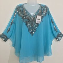 Free Size Hand Beads Embroidery Work Kaftan