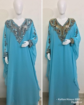 Islamic Women Long Sleeve Vintage Cocktail Maxi Dress