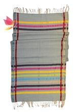 Pure wool silk scarf from India, Style : Woven jacquard