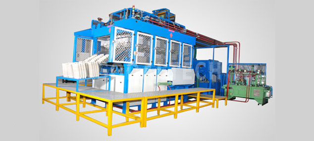 Thermoforming Paper Pulp Moulding Machine Drying in Mould