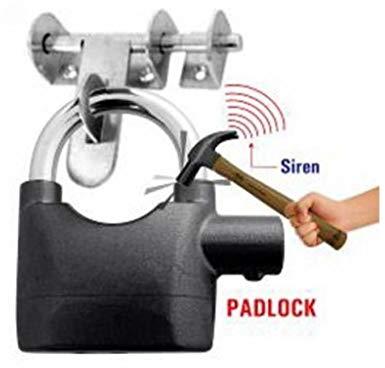 Polished Aluminium Alarm Security Lock, for Cabinets, Glass Doors, Main Door, Handle Length : 120-150mm