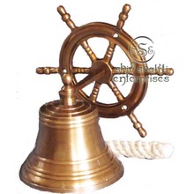 Nautical Wheel Ship Bell