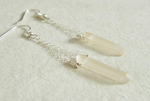 100% Natural Lemon Quartz Earrings