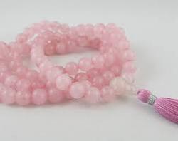 Rose Quartz Necklace, Color : Light Pink