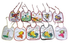 Buyer label 100% Cotton Baby Bib, Feature : Anti-Bacterial, Eco-Friendly, Washable