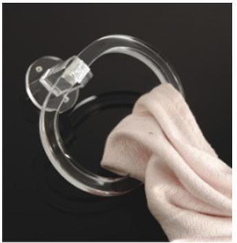 Acrylic  Oval Towel Ring