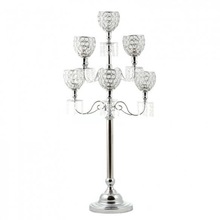 CRYSTAL 7 ARMS WEDDING CANDLE HOLDER