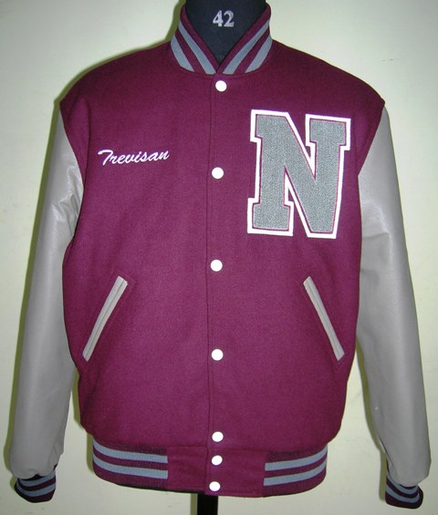 Maroon And Grey High School Varsity Jacket at Best Price in Greater ...