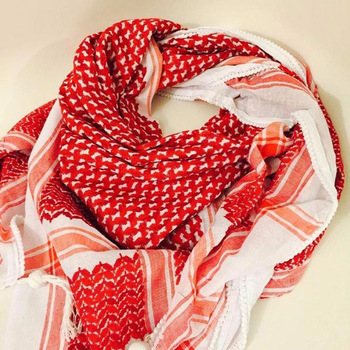 MOGLIES Cotton Plain Dyed scarf Silk fabric, Size : 110x110cm