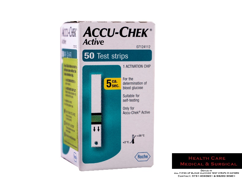 Accu-Chek Active Test Strips, for Clinical, Home Purpose, Hospital