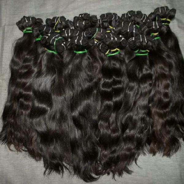 Remy wavy weft hair