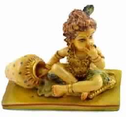 Marble lord krishna idol statue, for Shop, Office, Home, Color : Multicolor