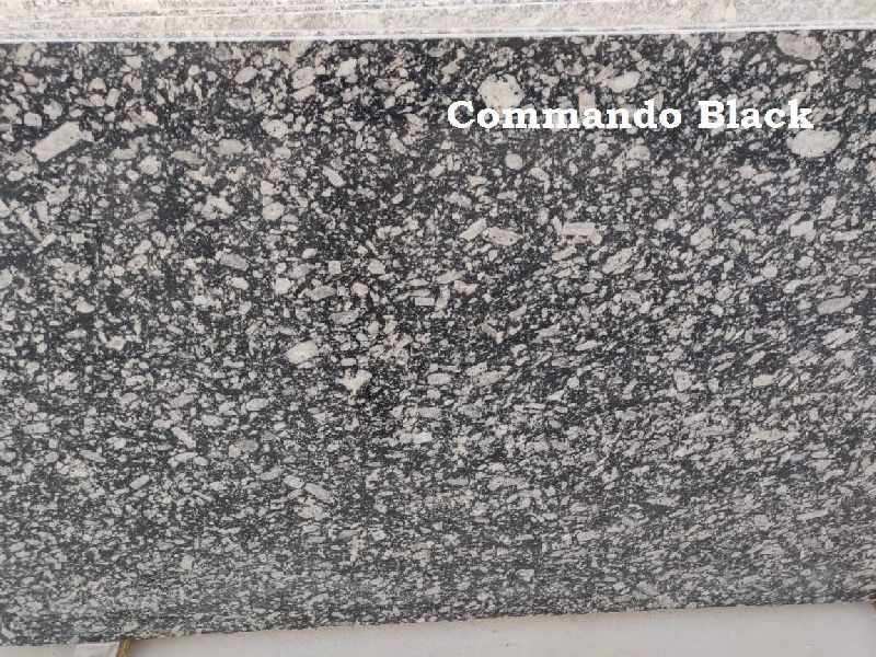 Commando Black Granite Slab