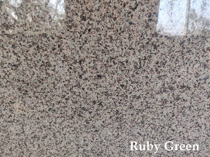 Ruby Green Granite Slab