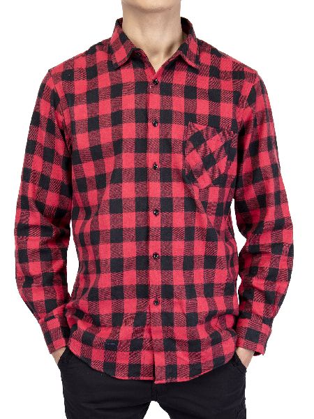 Mens Checkered Full Sleeve Shirts, for Anti-Wrinkle, Comfortable ...
