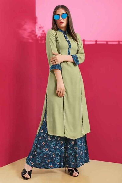 Pocket Style Designer Palazzo With Kurti