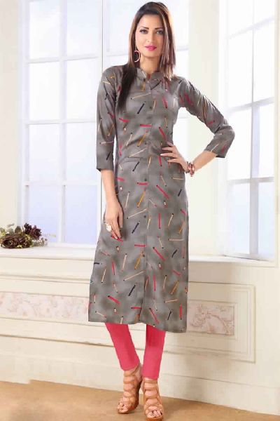 Reyon Wholesale Printed Kurti