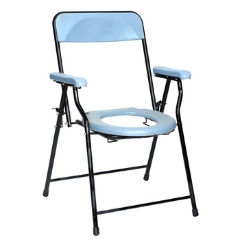 Mild Steel Pipe Folding Commode Chair