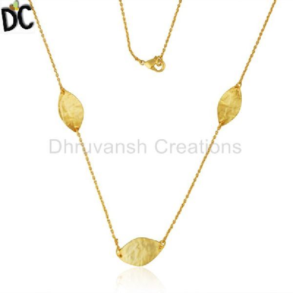 Designer Brass Fashion Chain Necklace
