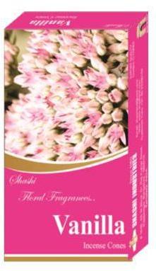 Flower Vanilla Incense Cone, for Anti-odour, Religious, Temples, Length : 1-5 Inch