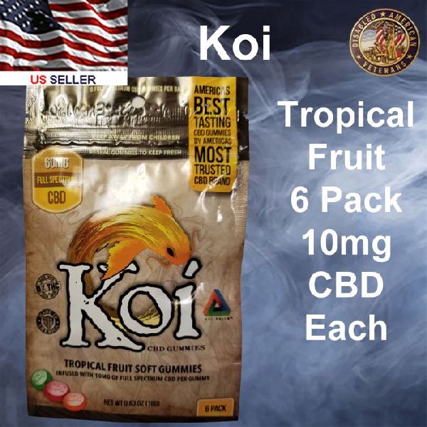 KOI CBD Tropical Fruit 6 Pack 10mg