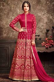 Silk Embroidered Banarasi Anarkali Suit, Feature : Anti-Wrinkle, Easily Washable, Impeccable Finish