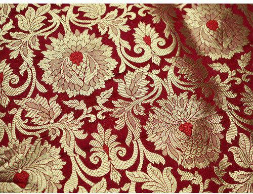 Banarasi silk hot sale fabric price