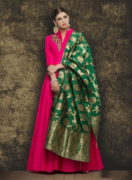 Silk Designer Banarasi Dupatta, Occasion : Festive Wear