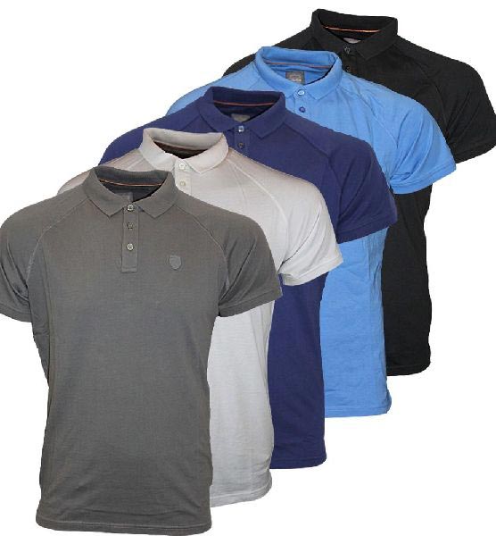 Plain Cotton Men Polo Neck T-Shirt, Size : XL