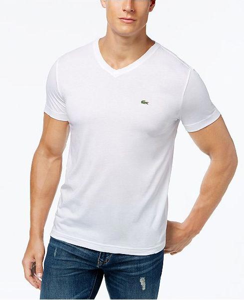 Plain Cotton Men V Neck T-Shirt, Size : XL