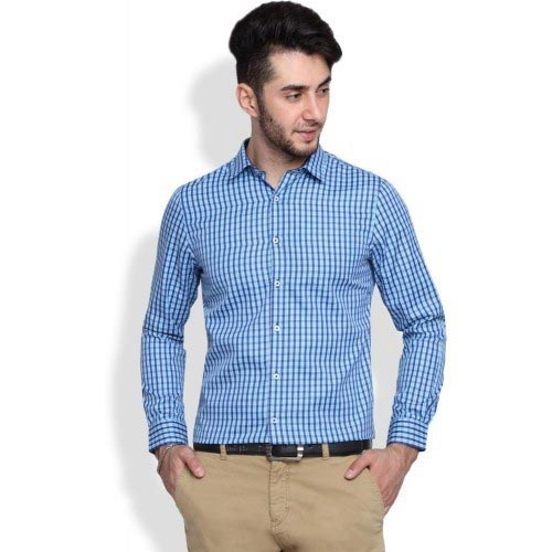 Striped Mens Polyester Shirt, Size : XL