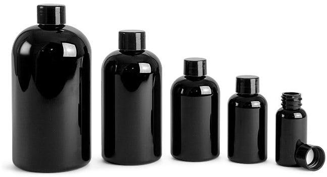 Black Pet Bottles
