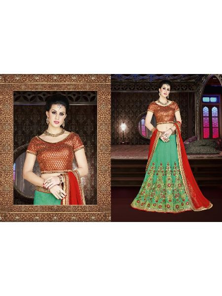 Latest Indian Designer Silk Multi Color Lehenga Choli