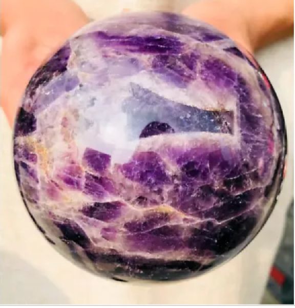 100-250 g Amethyst Balls, Color : Purple