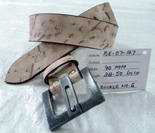 HAMDIA leather belt, Width : 40 MM