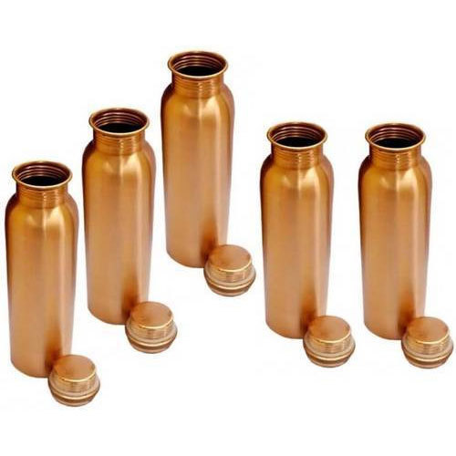Plain Handmade Copper Water Bottle, Feature : Durable