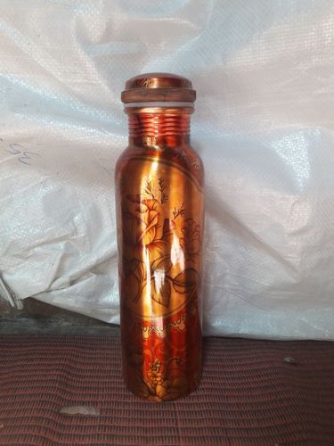 Printed Copper Water Bottle, Packaging Type : Paper Box