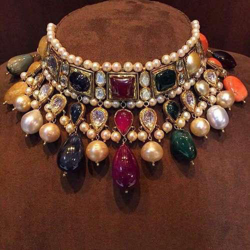 Polished Stone Necklace, Style : Antique