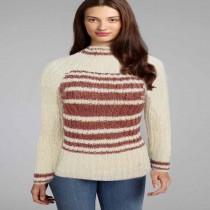 CLASSIC CREAM WOMEN KNITTED HIGH NECK SWEATER