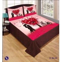 PRINTED BEDSHEET WITH 2 PILLOW COVERS