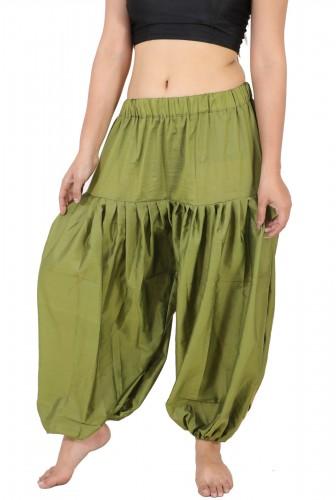 BOHO ART SILK HAREM PANTS TROUSERS