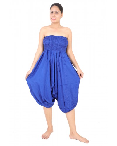 Buy likemary Cotton Maxi Harem Pants Romper Jumpsuit Midnight BlueMidnight  BlueOne Size at Amazonin