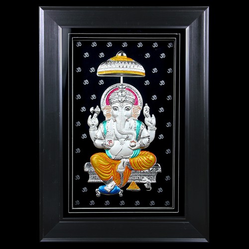 Designer Ganesh Frame With Led Light, Size : 10x8inch, 12x10inch