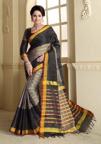 Cotton Sarees, for Anti-Wrinkle, Dry Cleaning, Easy Wash, Shrink-Resistant, Technics : Embroidery Work