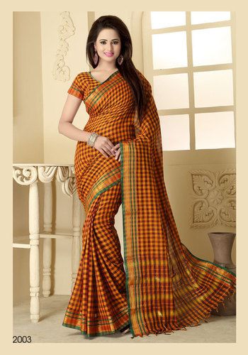 printed cotton saree