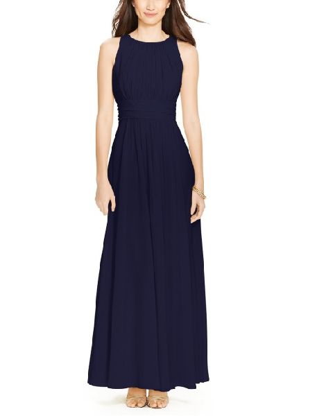 SHIRRED-WAIST GOWN