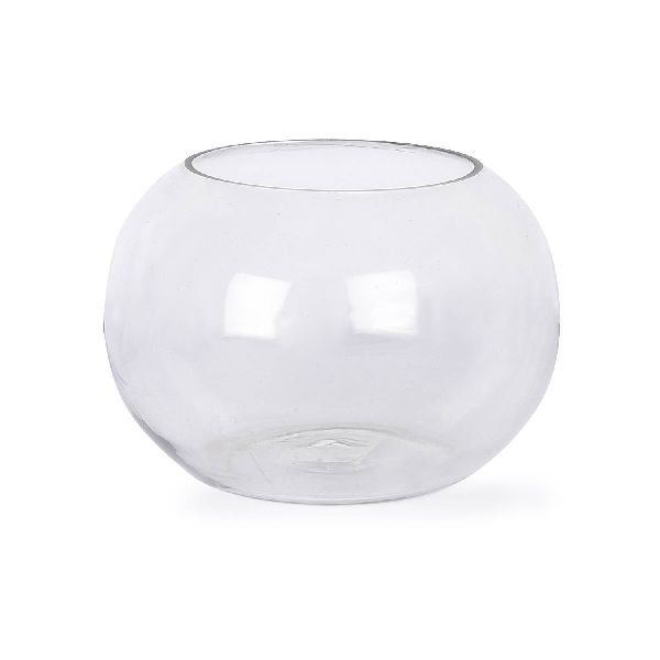 Clear Glass Oval Votive T-light Holder Set